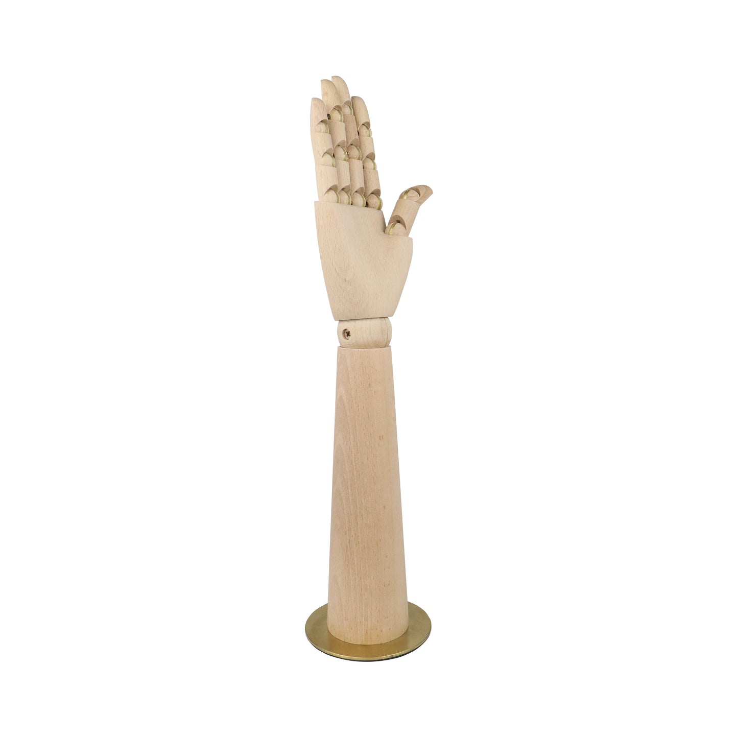 Wooden Hand Mannequin Right Arms, Flexible Wood Artists Female Manikin Hand Model for Sketching, Drawing Painting Jewelry Ring Stand 42cm DE-LIANG