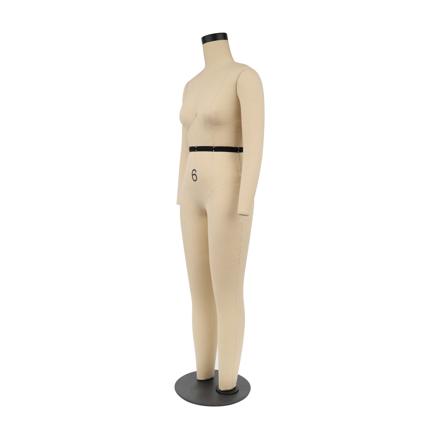 DL265 Half Scale dress form full body, US size 6 1/2 scale tailoring dummy,Sewing Dressmaker Mannequin with Detachable Arms