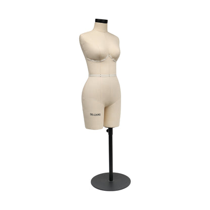 DE-LIANG Half Scale Dress Form 34B Size, Sewing Lingerie and Corsets Mannequin,Dressmaker Dummy, Half Size Miniature Underwear Bust Form for Tailor DE-LIANG