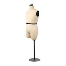 Load image into Gallery viewer, DL264 Half Scale Men Dress Form 1/2 Male tailor dummy trouser Mannequin with 32cm soft arms,half size male sewing form,48cm fitting form
