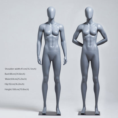 Full Body Male Female Running Sport Mannequin, High Quality Half Body Women Men Mannequin With Base Clothes Display Sports Model Stand DE-LIANG