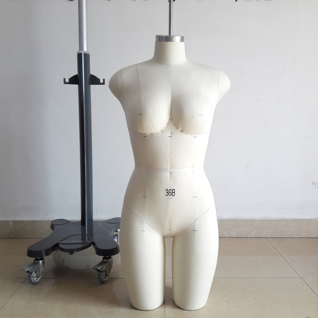DL900 36B Female Mannequin, Lingerie Swimming Tailor Model for sewing, Half Body Adult Full High Quality Dressmaker Dummy