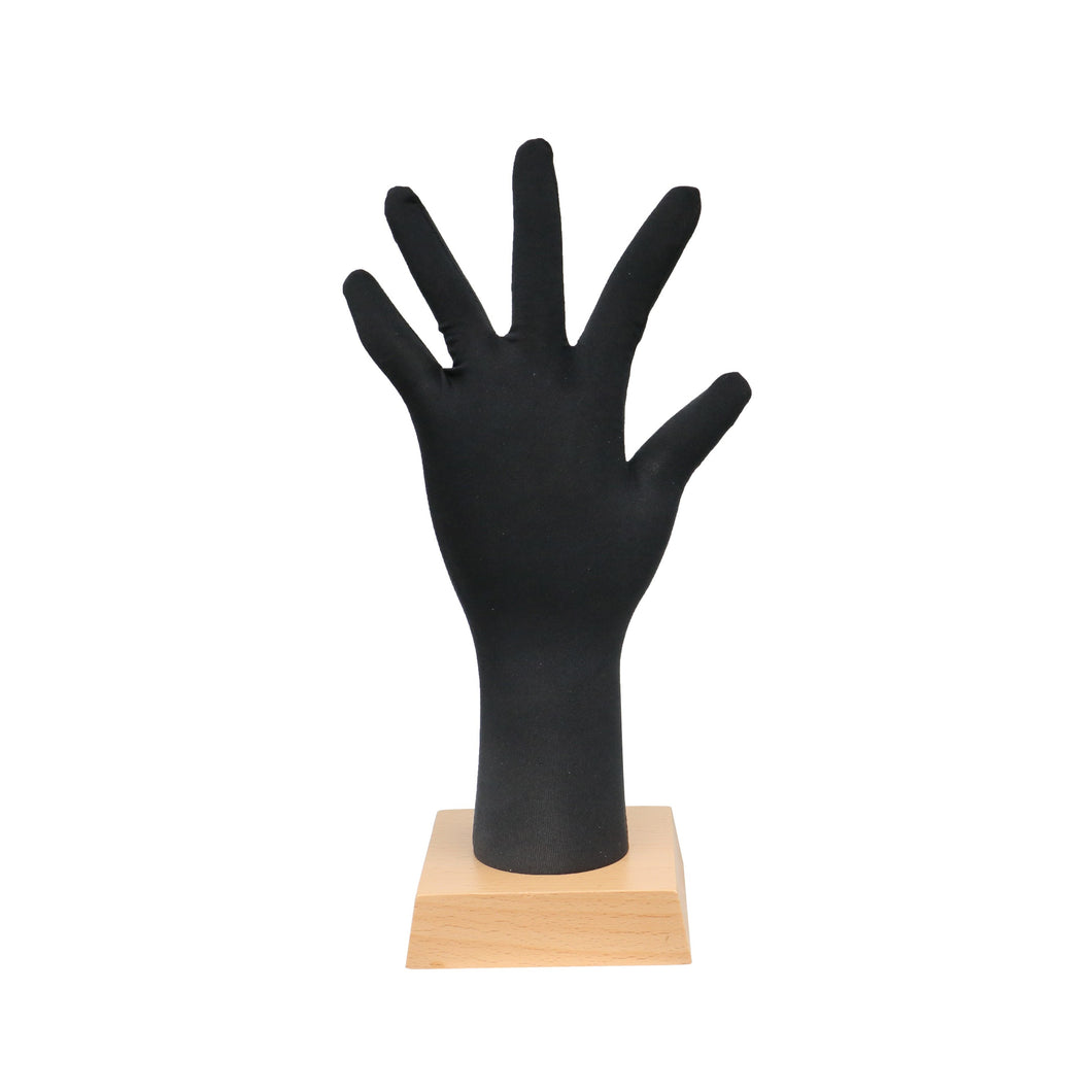 OK Hand Gestured Display Stand for Fashion Jewelry Ring Glove, Pinable Soft foam Black Mannequin Hand form, Necklace, Bracelet, bracelets