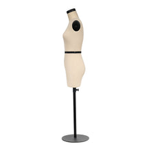 Load image into Gallery viewer, DE-LIANG Size 12 Half scale dress form, mini sewing tailor mannequin, female dressmaker dummy, half size soft arms for dress pattern making
