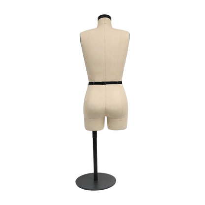 a mannequin with a black belt on a white background