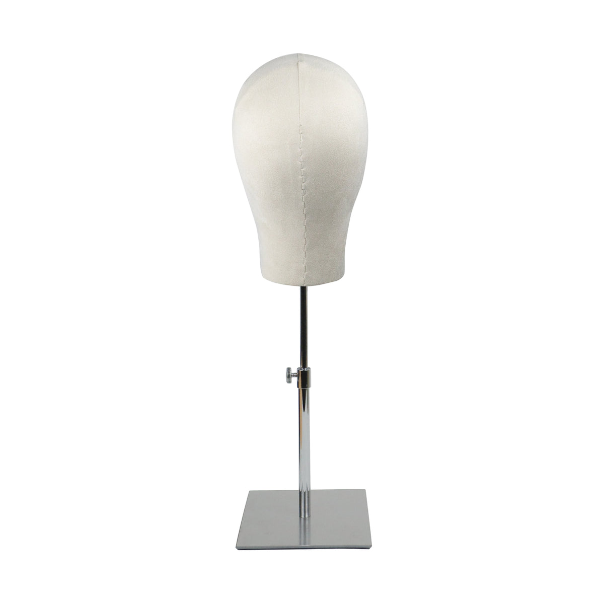 Fashion Mannequin Head, Linen Suede Female Mannequin Hat block ,Metal Hat Holder, High-grade Rack Accessories for Hair Boutique DE-LIANG