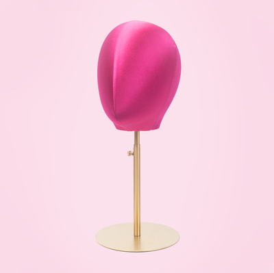 Velvet/Satin Mannequin Head Wig Hat stand,Female  Maniqui,Fabric Cloth Headpiece Jewelry Display Props Head Block Foam Dress Form Model DE-LIANG