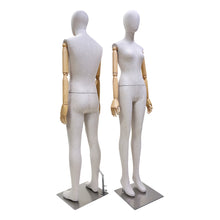Load image into Gallery viewer, 2023 New Style Female|Male Bamboo Linen Mannequin Torso,Luxury High End Fabric Mannequin Model for Window Display Clothes Display,Full/Half Body Mannequin Torso
