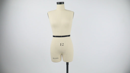 DL262 Size 10 Half Scale Dress Form for Sewing, Professional Dressmaker  Dummy for Pattern Making, Adjustable Height Tailor Female Half Body. 