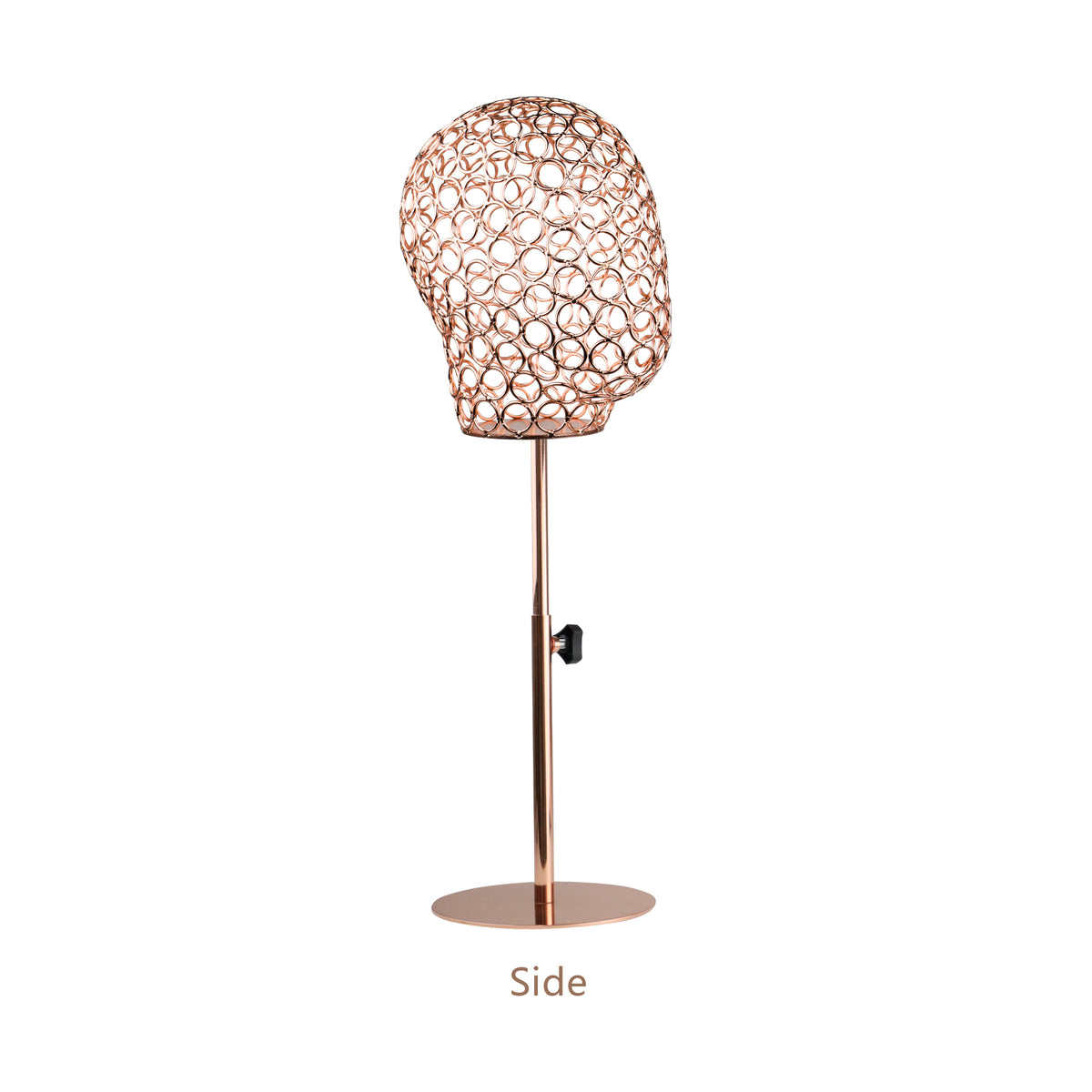 Metal Mannequin Head, Steel Wire Frame Hollow Head,Torso Display Hat Props Fishtail Dress Form Decorative Stand Display , Wig Display Props Head DE-LIANG