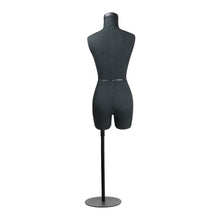 Load image into Gallery viewer, Black SIZE 6 Half Scale Dress Form for Sewing（Not Adult Size）1/2 Mini Fitting Mannequin 43cm Body Height, Female Torso Tailor Model
