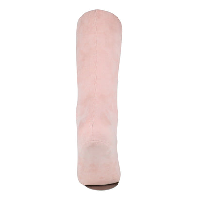 Velvet Foot Mannequin, Pink Suede Dress Form Display Shoes,Sock Display Fake Foot Prop,High-grade and Natural Feet Torso Model,Shoe Form DE-LIANG