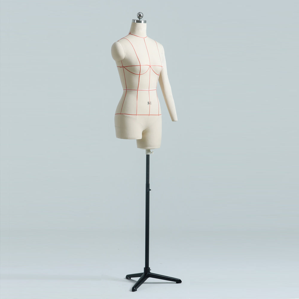 DE-LIANG Female Half Scale Dress Form Mannequin,Plus Size 16, Dressmaker  Dummy,Tailor Manikuin, Miniature Not Adult Model