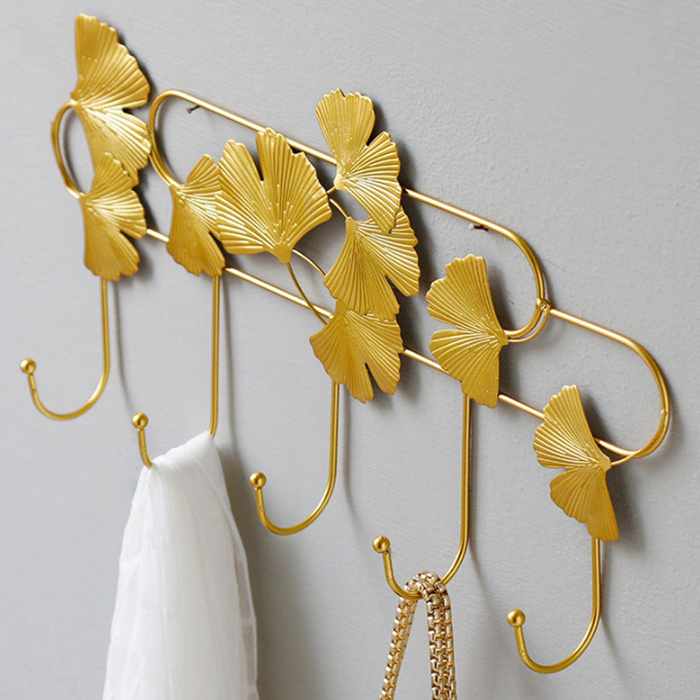 Beautiful elegant metal hooks, home decor hooks, nature hooks, wall hooks, Gold hook leaf hook, hanging hook, key hook, coat hook