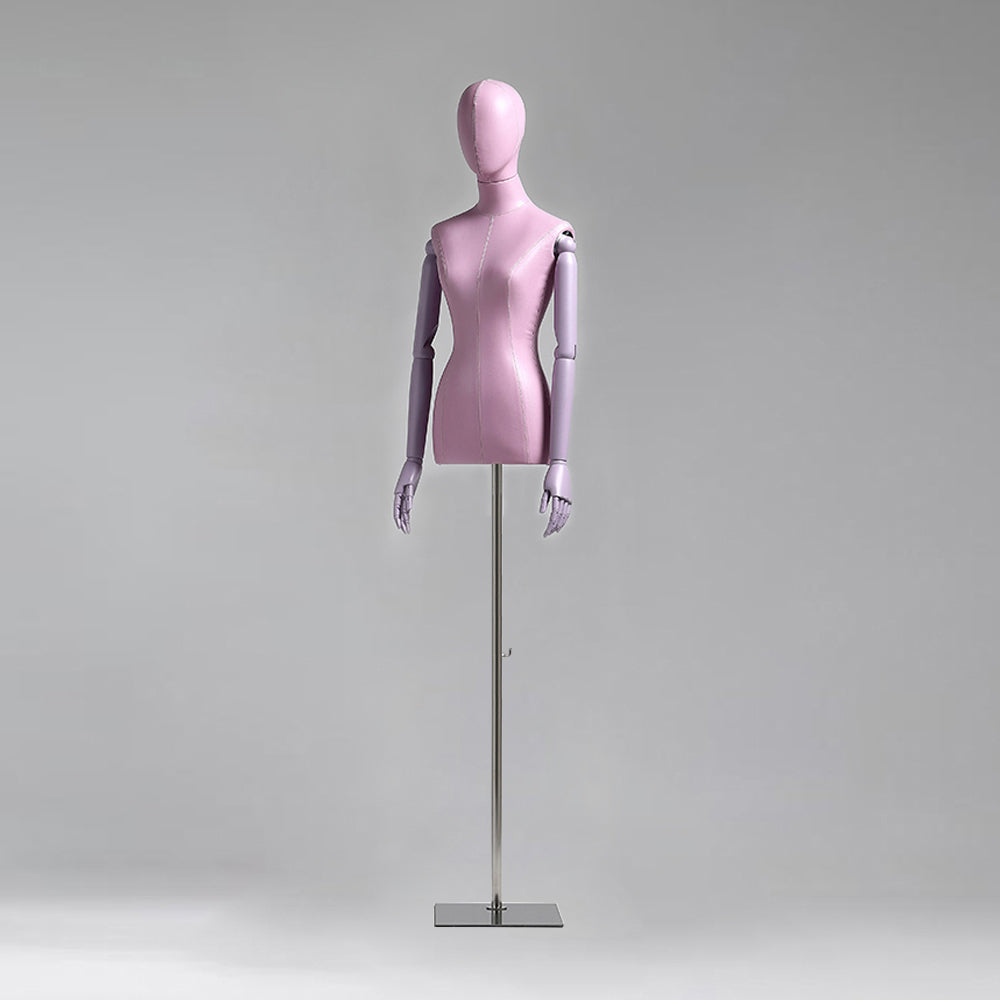 DE-LIANG Luxury Female Display Mannequin , Wide Shoulder Fabric