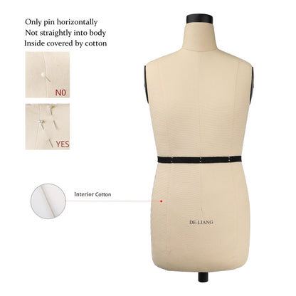 DL263 Half scale dressform dressmaker 1/2 Men Half body mini mannequin tailor fitting torso male dummy,48cm dress suit dummy sewing model DE-LIANG