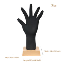 Load image into Gallery viewer, OK Hand Gestured Display Stand for Fashion Jewelry Ring Glove, Pinable Soft foam Black Mannequin Hand form, Necklace, Bracelet, bracelets
