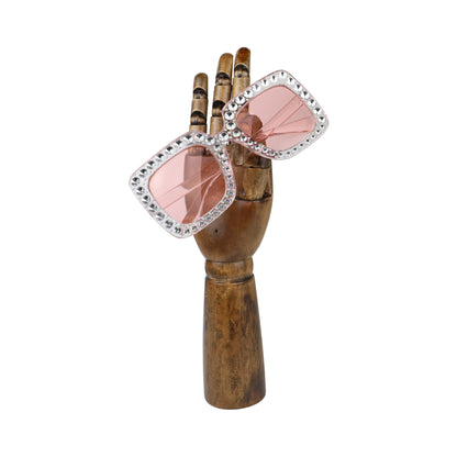 Left and Right Wooden Mannequin Hands for Nails Flexible Movable Fingers Manikin Arms,Jewelry Display Props Artist Model Hand mannequin DE-LIANG