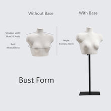 Load image into Gallery viewer, DE-LIANG Fashion Female Underwear Mannequin,Adult Half Body Dress Form with Square Metal Base,Women Velvet Bust/Hip Form for Lingerie Store Display
