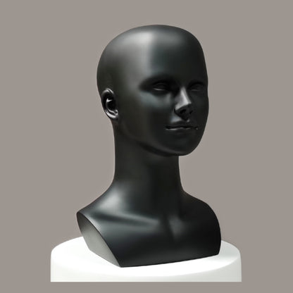 White Luxury Head Mannequin for Hat Wig Display,Sunglass Scarves Holder Female headpiece jewelry head block dress form model DE-LIANG