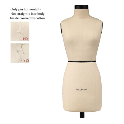 DL260 Half Scale dress form Mini 1:2 dressmaker dummy sewing mannequin, half size female tailor mannequin torso minatura couture DE-LIANG