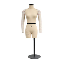 Load image into Gallery viewer, DE-LIANG Size 8 Half scale dress form,DL262 mini sewing tailor fitting mannequin dressmaker dummy, female 1/2 miniature Scale couture, NOT ADULT SIZE drap
