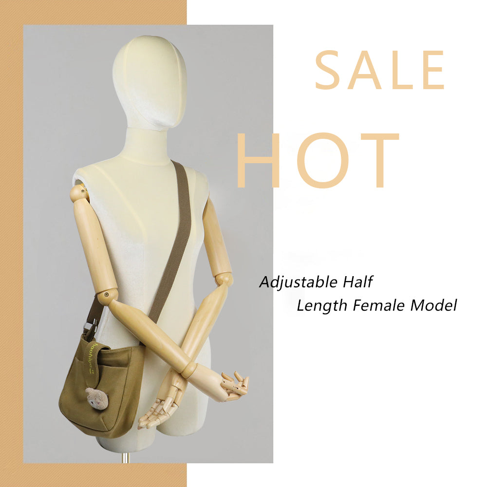 DE-LIANG Velvet Female Half Body Mannequin,Adjustable Height Fashionable Suede Display Organizer,Women Dress Form with  Metal Base for Window DE-LIANG