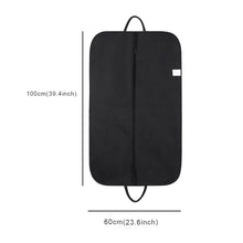 Load image into Gallery viewer, Fashion Black Suit Bag ,Portable Suit Dust Cover Travel Clothes Dust Bag, Suit Storage Bag Clothing Dust Cover
