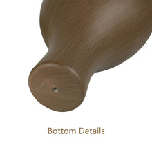 Load image into Gallery viewer, Unisex Plastic Head Mannequin for Jewelry Necklace,Classic wood grain effect Wooden Head Stand for Wig Hat Display, ABS Head Model, Brown
