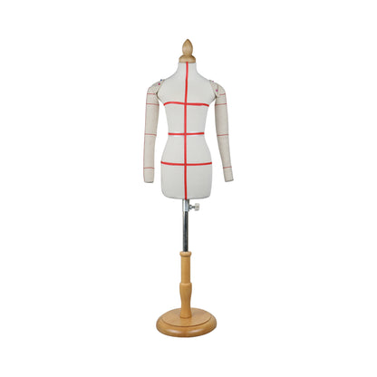 DE-LIANG Female Fully Pinnable Tailor Soft Arms, 1:3 Mini Arm Not Human Size,Dress Form Dummy's Cotton Sewing Arms,Arms for Pattern Scale Arms 20 cm DE-LIANG