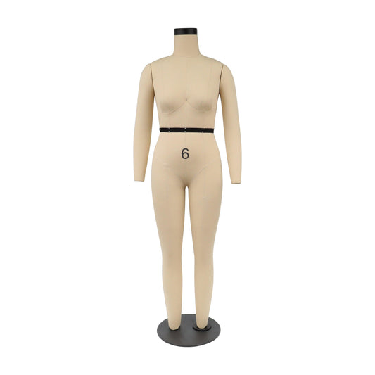 DL265 Half Scale dress form full body, US size 6 1/2 scale tailoring dummy,Sewing Dressmaker Mannequin with Detachable Arms DE-LIANG