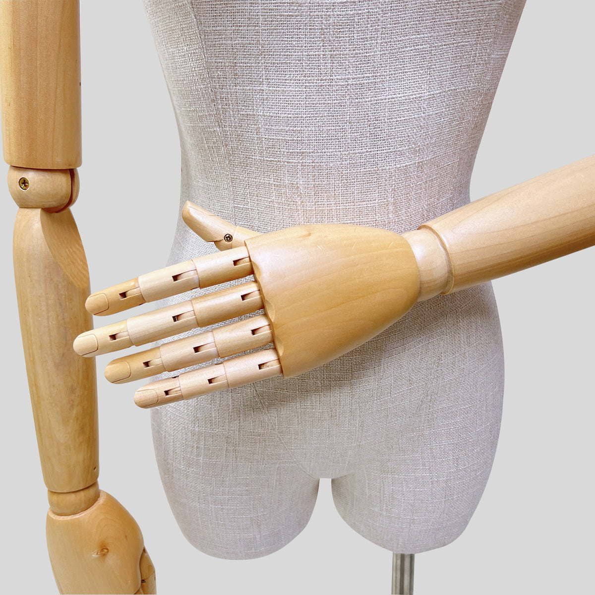 New Style Female|Male Bamboo Linen Mannequin Torso,Luxury High End Fabric Mannequin for Clothes Window Display,Full/Half Body Mannequin Torso De-Liang Dress Forms